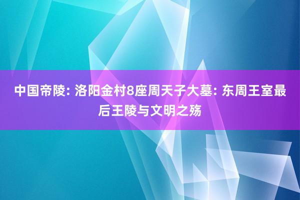 中国帝陵: 洛阳金村8座周天子大墓: 东周王室最后王陵与文明之殇