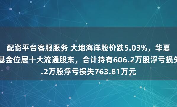 配资平台客服服务 大地海洋股价跌5.03%，华夏基金旗下2只基金位居十大流通股东，合计持有606.2万股浮亏损失763.81万元