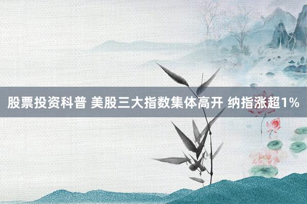 股票投资科普 美股三大指数集体高开 纳指涨超1%